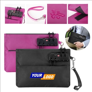 Combination Lock Bank Card Clutch Bag